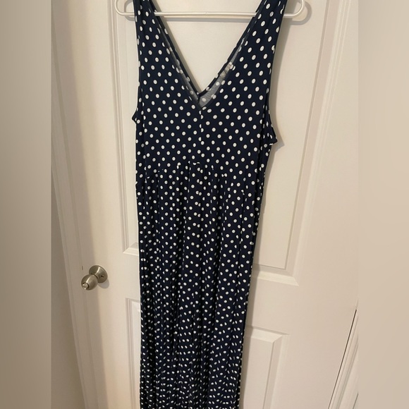 ASOS design curved smock jumpsuit in polka dot - Picture 8 of 9